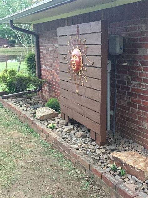 how to hide electric box on outside of house|how to hide eyesores outside.